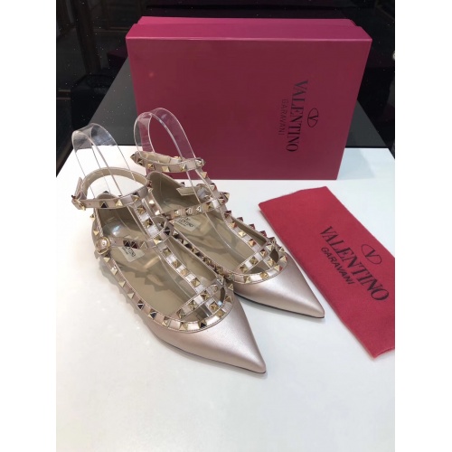 Replica Valentino Flat Shoes For Women #871512 $85.00 USD for Wholesale