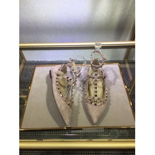Replica Valentino Flat Shoes For Women #871517 $85.00 USD for Wholesale