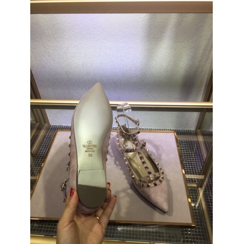 Replica Valentino Flat Shoes For Women #871517 $85.00 USD for Wholesale