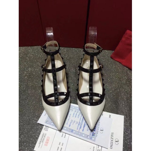 Valentino Flat Shoes For Women #871519 $85.00 USD, Wholesale Replica Valentino Flat Shoes