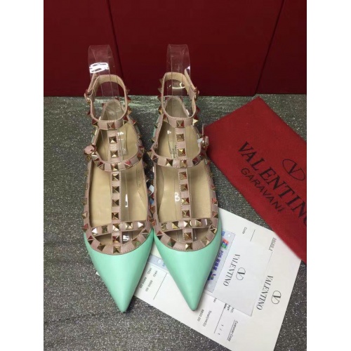 Valentino Flat Shoes For Women #871521 $85.00 USD, Wholesale Replica Valentino Flat Shoes