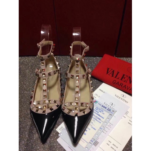 Valentino Flat Shoes For Women #871529 $85.00 USD, Wholesale Replica Valentino Flat Shoes