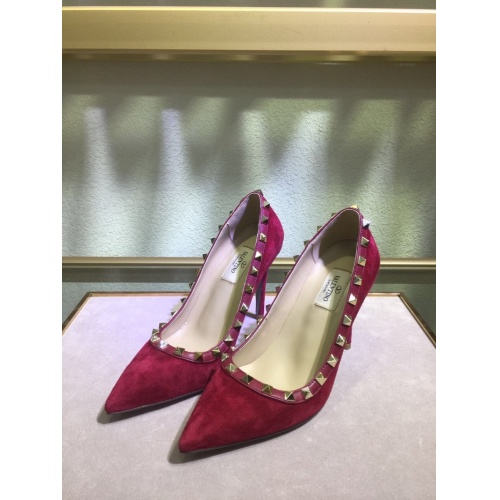 Valentino High-Heeled Shoes For Women #871540 $81.00 USD, Wholesale Replica Valentino High-Heeled Shoes