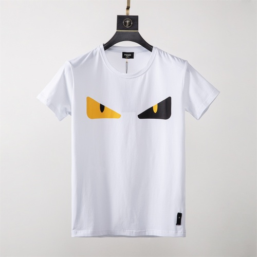 Fendi T-Shirts Short Sleeved For Men #871889 $25.00 USD, Wholesale Replica Fendi T-Shirts