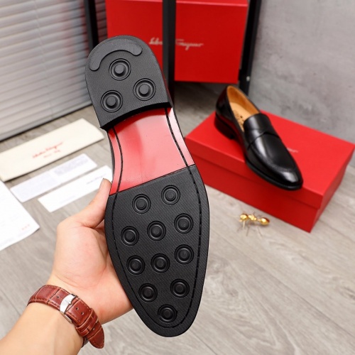 Replica Ferragamo Leather Shoes For Men #872129 $85.00 USD for Wholesale