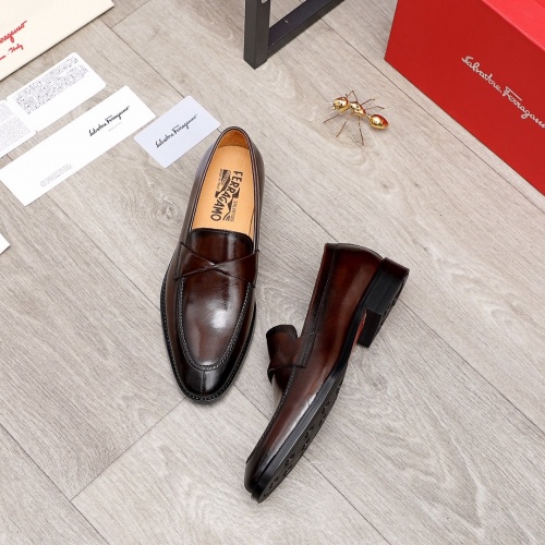 Ferragamo Leather Shoes For Men #872130 $85.00 USD, Wholesale Replica Salvatore Ferragamo Leather Shoes
