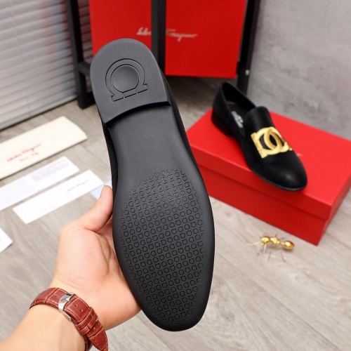 Replica Ferragamo Leather Shoes For Men #872132 $92.00 USD for Wholesale