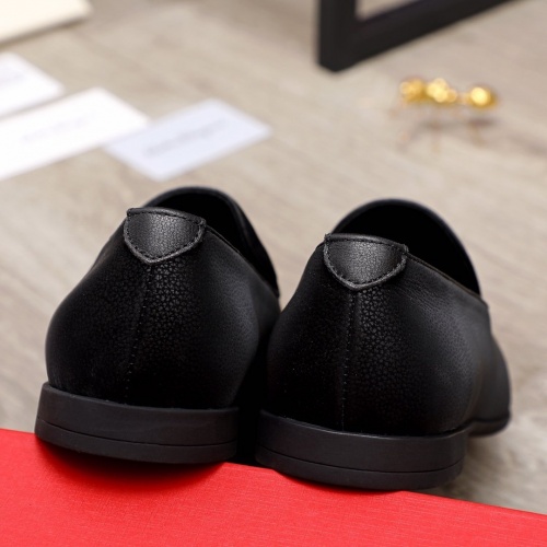 Replica Ferragamo Leather Shoes For Men #872133 $92.00 USD for Wholesale