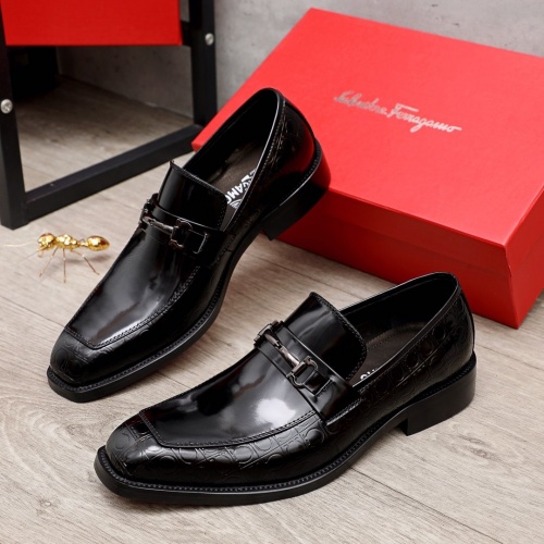 Ferragamo Leather Shoes For Men #872135 $92.00 USD, Wholesale Replica Salvatore Ferragamo Leather Shoes