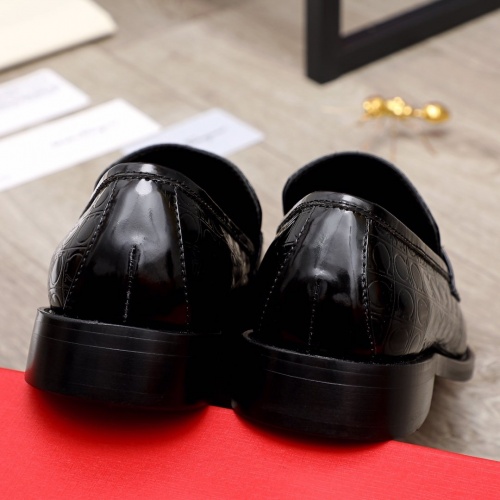 Replica Ferragamo Leather Shoes For Men #872135 $92.00 USD for Wholesale