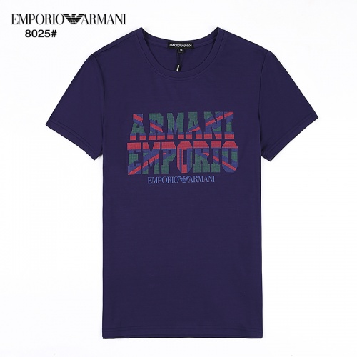 Armani T-Shirts Short Sleeved For Men #872204 $32.00 USD, Wholesale Replica Armani T-Shirts