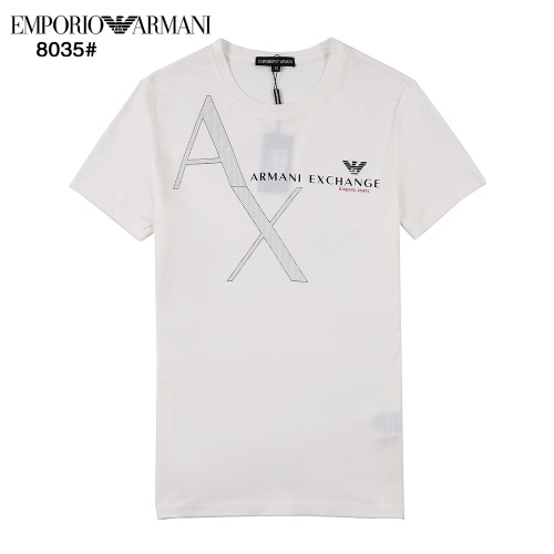 Armani T-Shirts Short Sleeved For Men #872211 $32.00 USD, Wholesale Replica Armani T-Shirts