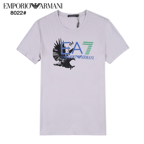 Armani T-Shirts Short Sleeved For Men #872214 $32.00 USD, Wholesale Replica Armani T-Shirts