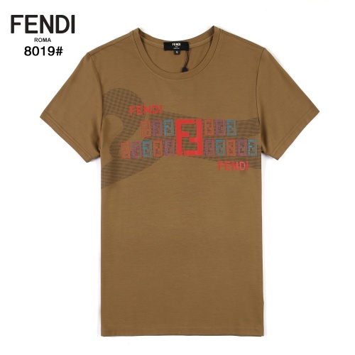 Fendi T-Shirts Short Sleeved For Men #872238 $32.00 USD, Wholesale Replica Fendi T-Shirts
