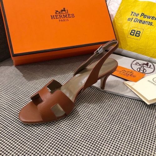 Replica Hermes Sandal For Women #872379 $80.00 USD for Wholesale