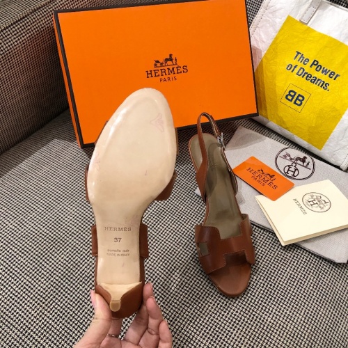 Replica Hermes Sandal For Women #872379 $80.00 USD for Wholesale