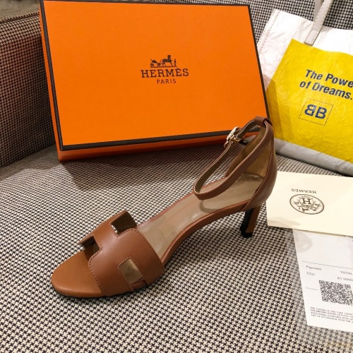 Replica Hermes Sandal For Women #872386 $82.00 USD for Wholesale