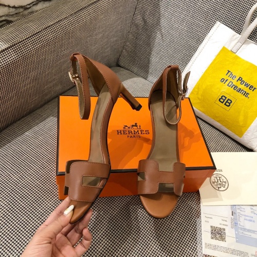Replica Hermes Sandal For Women #872386 $82.00 USD for Wholesale