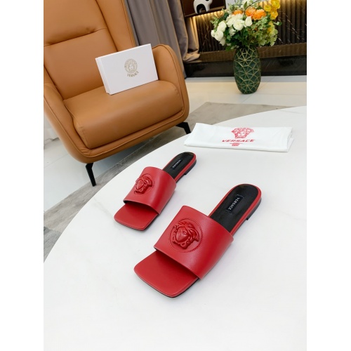 Versace Slippers For Women #872411 $68.00 USD, Wholesale Replica Versace Slippers