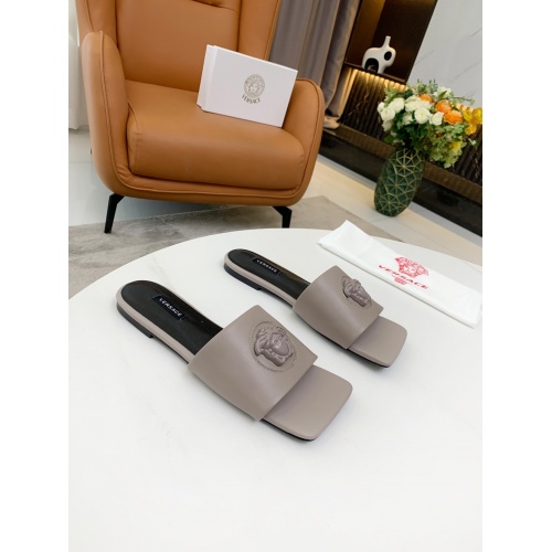 Replica Versace Slippers For Women #872415 $68.00 USD for Wholesale