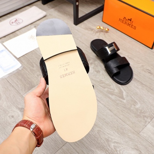Replica Hermes Slippers For Men #872792 $48.00 USD for Wholesale