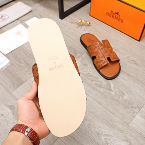 Replica Hermes Slippers For Men #872796 $48.00 USD for Wholesale