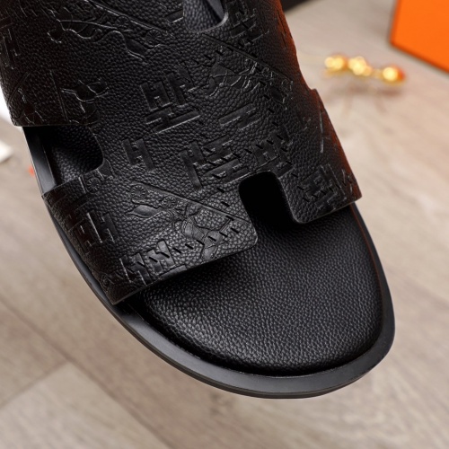 Replica Hermes Slippers For Men #872797 $48.00 USD for Wholesale