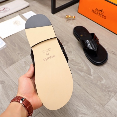 Replica Hermes Slippers For Men #872800 $48.00 USD for Wholesale