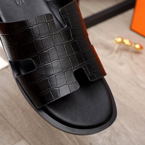 Replica Hermes Slippers For Men #872802 $48.00 USD for Wholesale