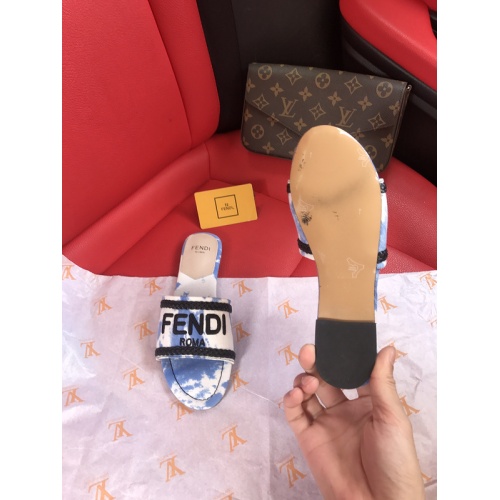 Replica Fendi Slippers For Women #873050 $52.00 USD for Wholesale