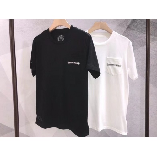 Replica Chrome Hearts T-Shirts Short Sleeved For Men #873541 $30.00 USD for Wholesale