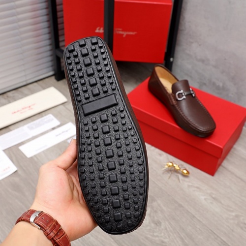 Replica Ferragamo Leather Shoes For Men #873628 $82.00 USD for Wholesale