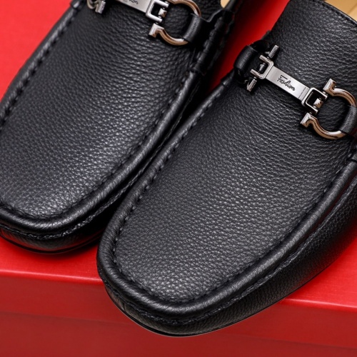 Replica Ferragamo Leather Shoes For Men #873629 $82.00 USD for Wholesale