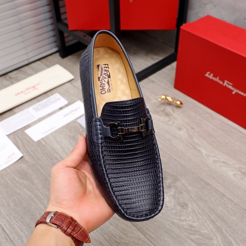 Replica Ferragamo Leather Shoes For Men #873631 $82.00 USD for Wholesale