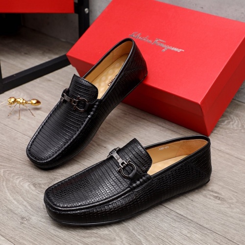 Ferragamo Leather Shoes For Men #873632 $82.00 USD, Wholesale Replica Salvatore Ferragamo Leather Shoes