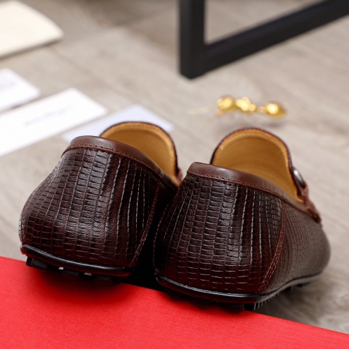 Replica Ferragamo Leather Shoes For Men #873633 $82.00 USD for Wholesale