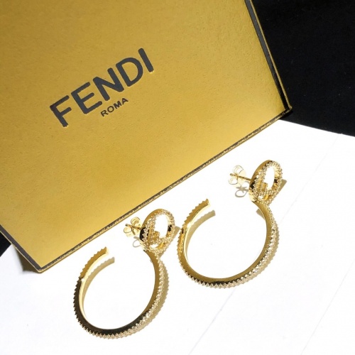 Fendi Earrings #873761 $34.00 USD, Wholesale Replica Fendi Earrings