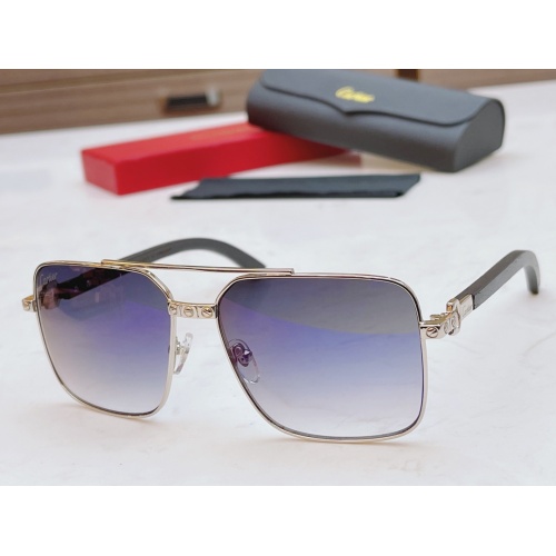$60.00 USD Cartier AAA Quality Sunglasses #873843