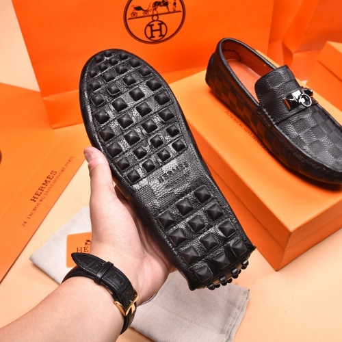 Replica Hermes Leather Shoes For Men #873984 $80.00 USD for Wholesale