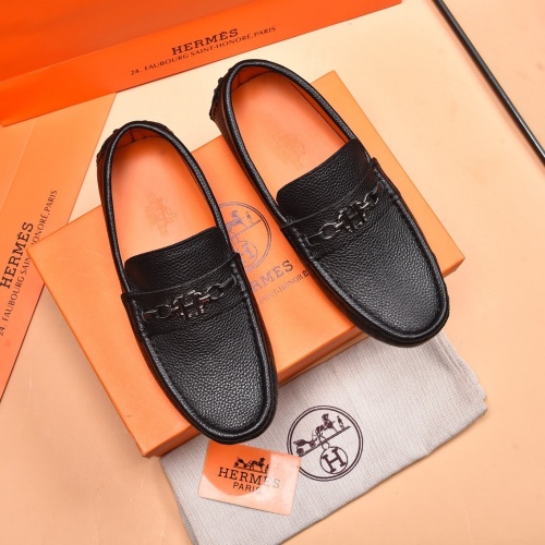 Hermes Leather Shoes For Men #873986 $80.00 USD, Wholesale Replica Hermes Leather Shoes