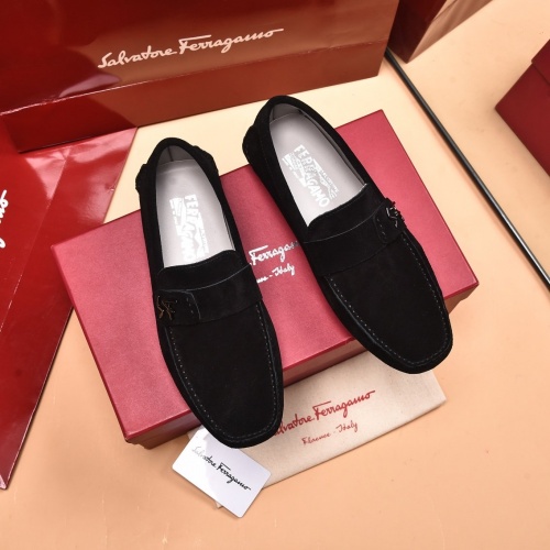 Ferragamo Leather Shoes For Men #873987 $80.00 USD, Wholesale Replica Salvatore Ferragamo Leather Shoes