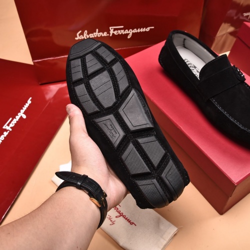 Replica Ferragamo Leather Shoes For Men #873987 $80.00 USD for Wholesale
