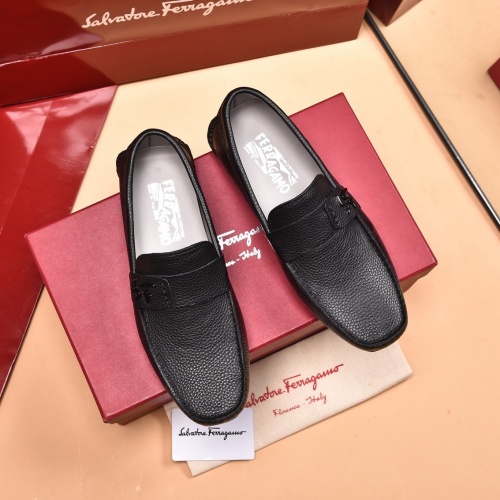 Ferragamo Leather Shoes For Men #873989 $80.00 USD, Wholesale Replica Salvatore Ferragamo Leather Shoes