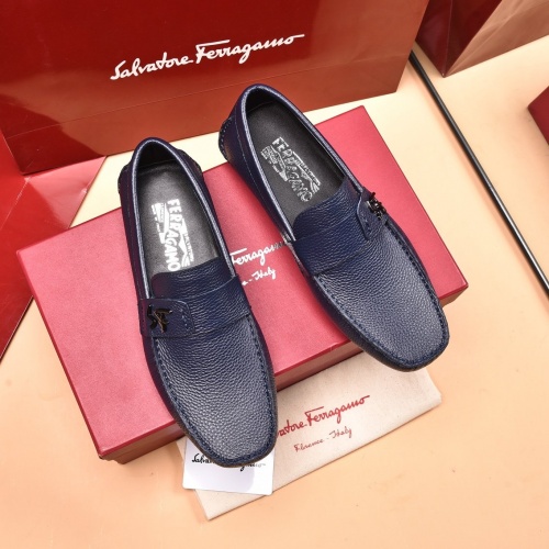 Ferragamo Leather Shoes For Men #873991 $80.00 USD, Wholesale Replica Salvatore Ferragamo Leather Shoes