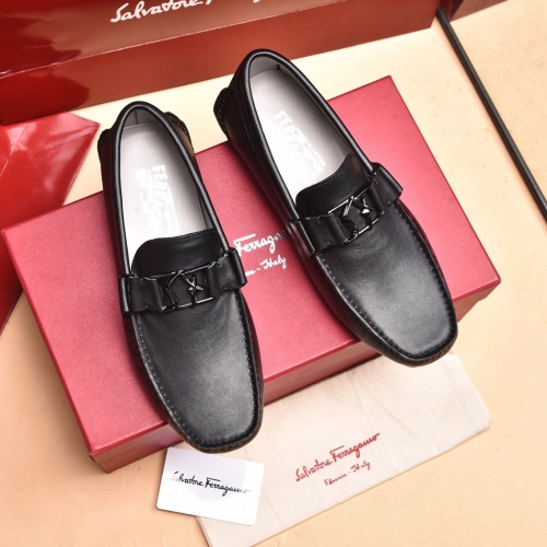 Ferragamo Leather Shoes For Men #873992 $80.00 USD, Wholesale Replica Salvatore Ferragamo Leather Shoes