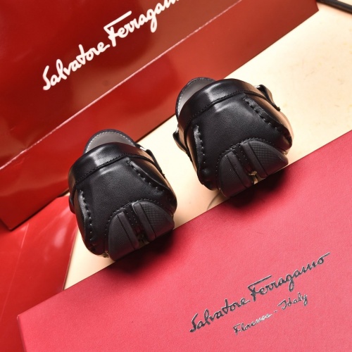 Replica Ferragamo Leather Shoes For Men #873992 $80.00 USD for Wholesale
