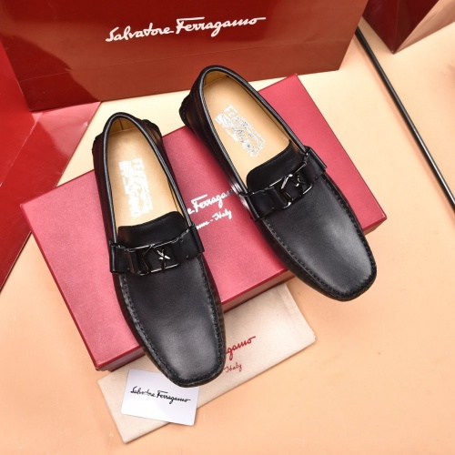 Ferragamo Leather Shoes For Men #873993 $80.00 USD, Wholesale Replica Salvatore Ferragamo Leather Shoes