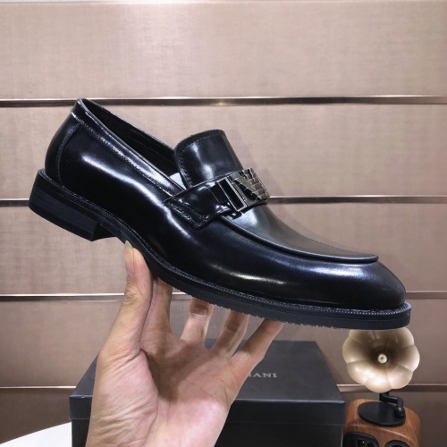 Replica Armani Leather Shoes For Men #874026 $85.00 USD for Wholesale