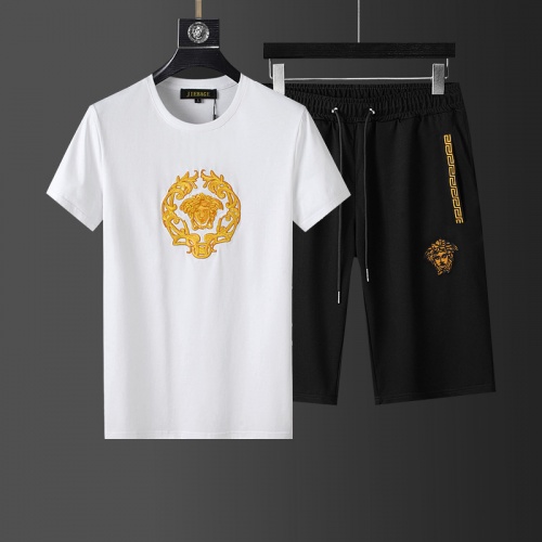 Versace Tracksuits Short Sleeved For Men #874102 $64.00 USD, Wholesale Replica Versace Tracksuits