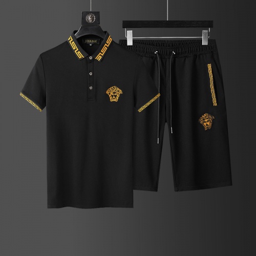Versace Tracksuits Short Sleeved For Men #874154 $68.00 USD, Wholesale Replica Versace Tracksuits